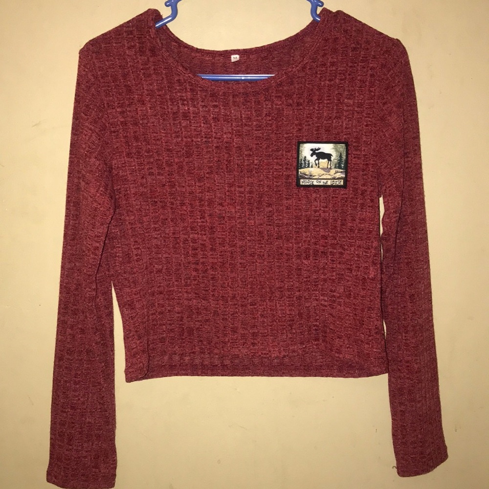 Burgundy long sleeve